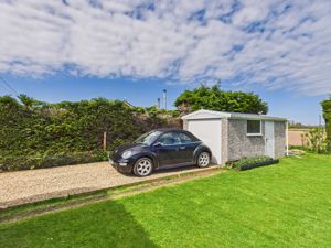Garage and driveway- click for photo gallery